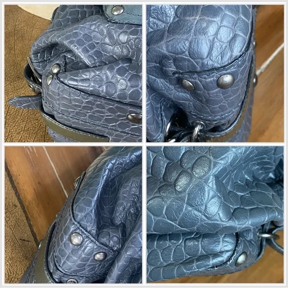 Coach Rare Sadie Exotic Croc Embossed and Suede Large Satchel - Picture 13 of 17